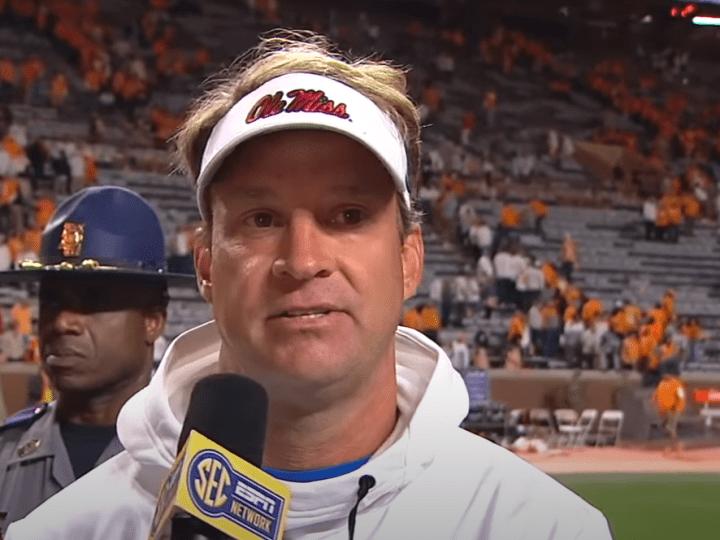 Ole Miss football coach Lane Kiffin