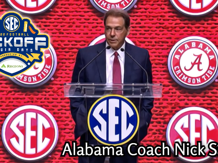 Alabama Nick Saban 2022 SEC media days